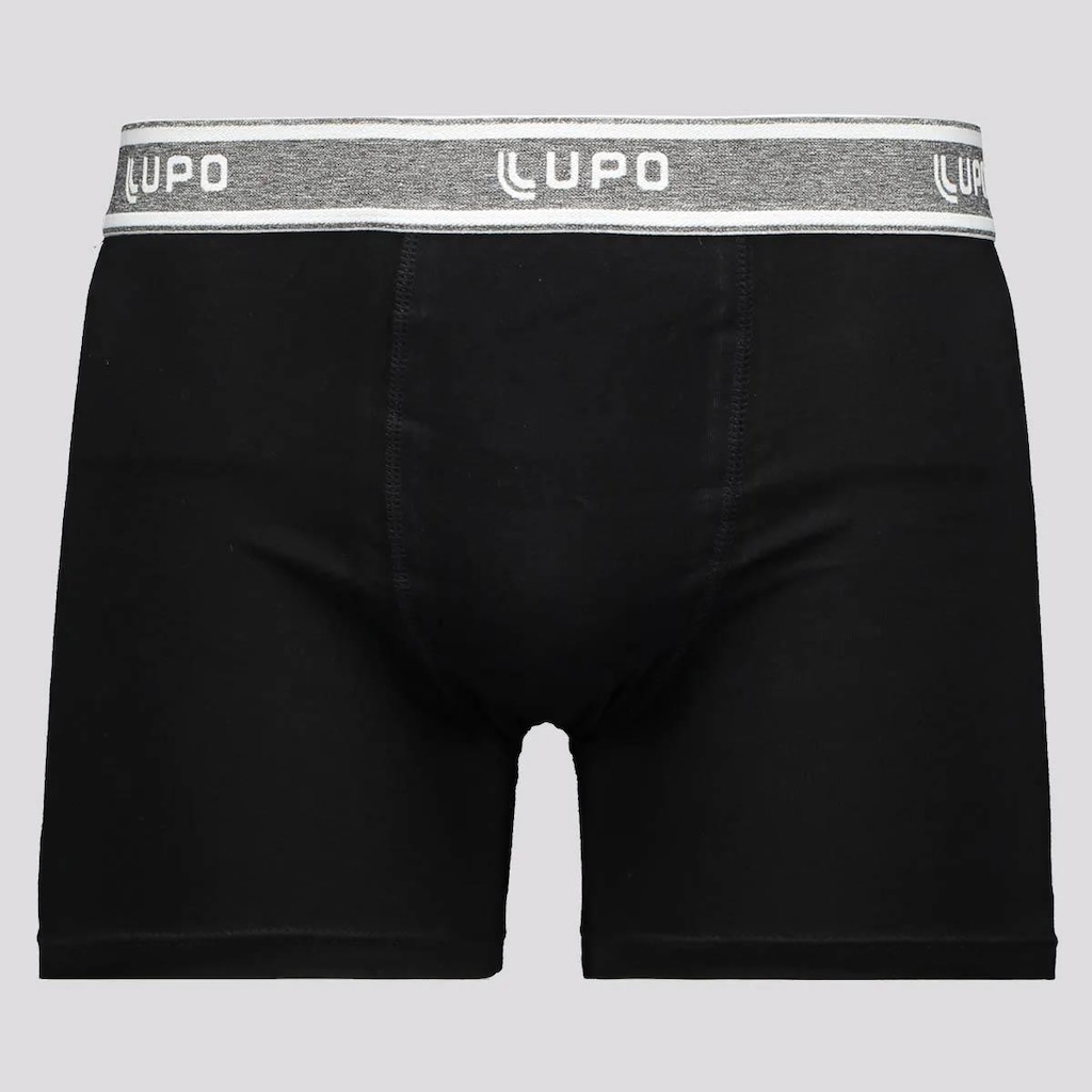 Imagem 2 do produto Cueca Boxer Lupo Basic Algodão com Elastano - 3 Unidades