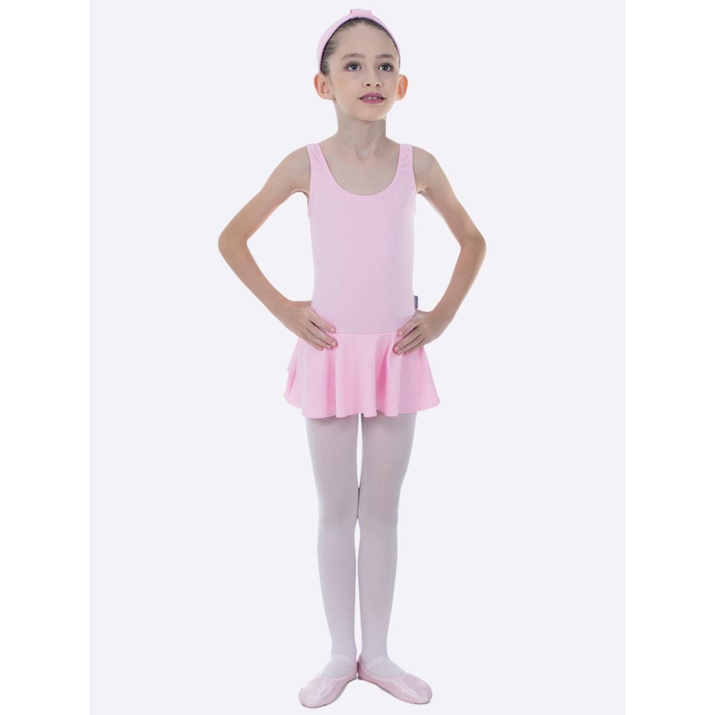 Collant Regata com Saia Só Dança - Infantil