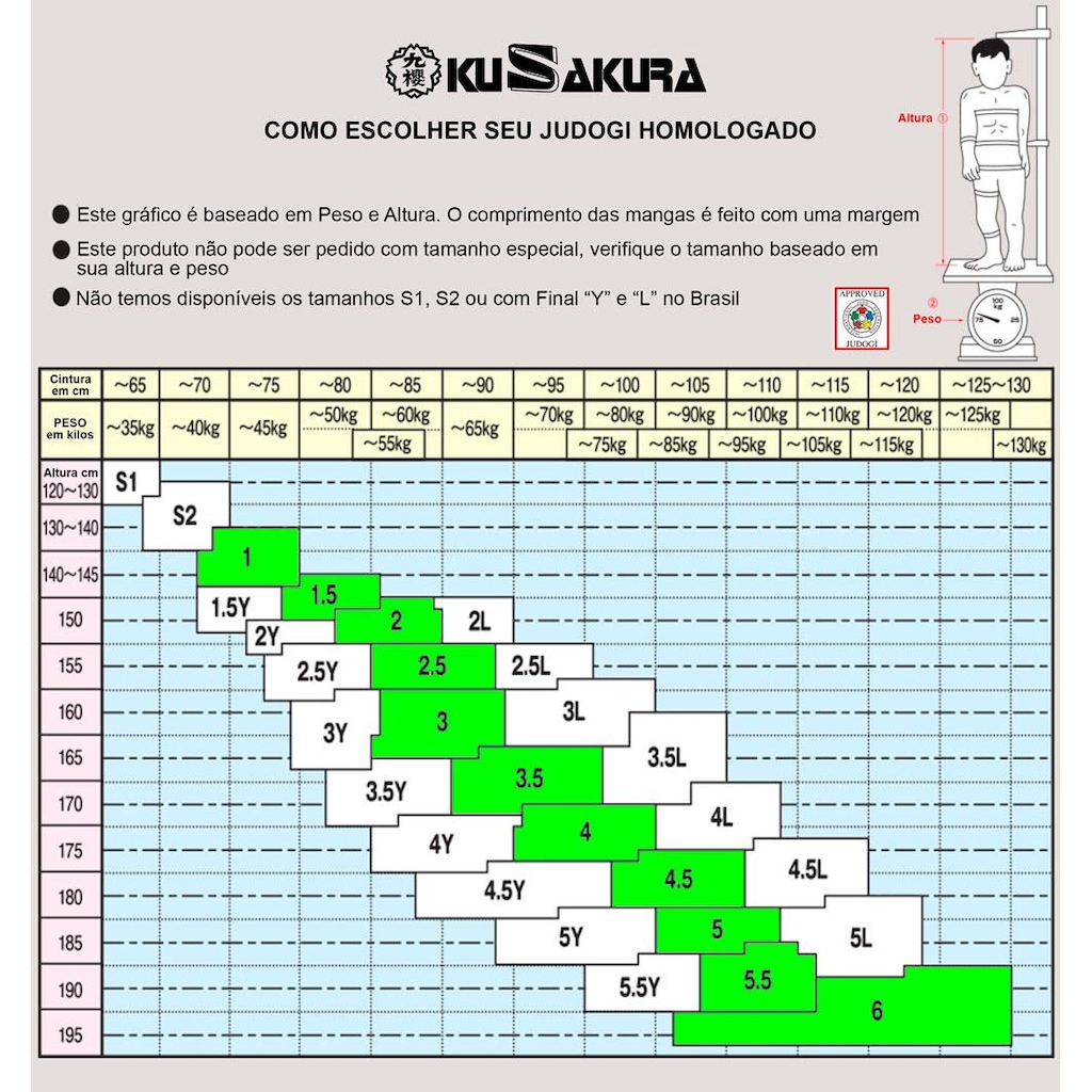 Judogui Kimono Kusakura Jnex Judô Ijf Approved - Adulto em