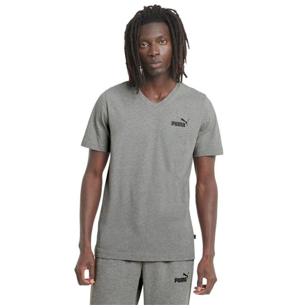 Imagem 3 do produto Camiseta Puma M/C Ess V Neck - Masculina