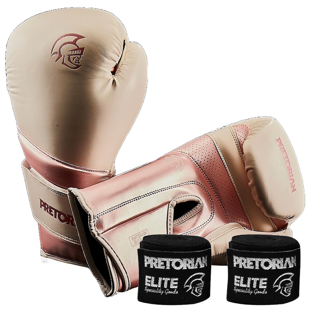 Kit Luva de Boxe e Muay Thai Elite Pretorian