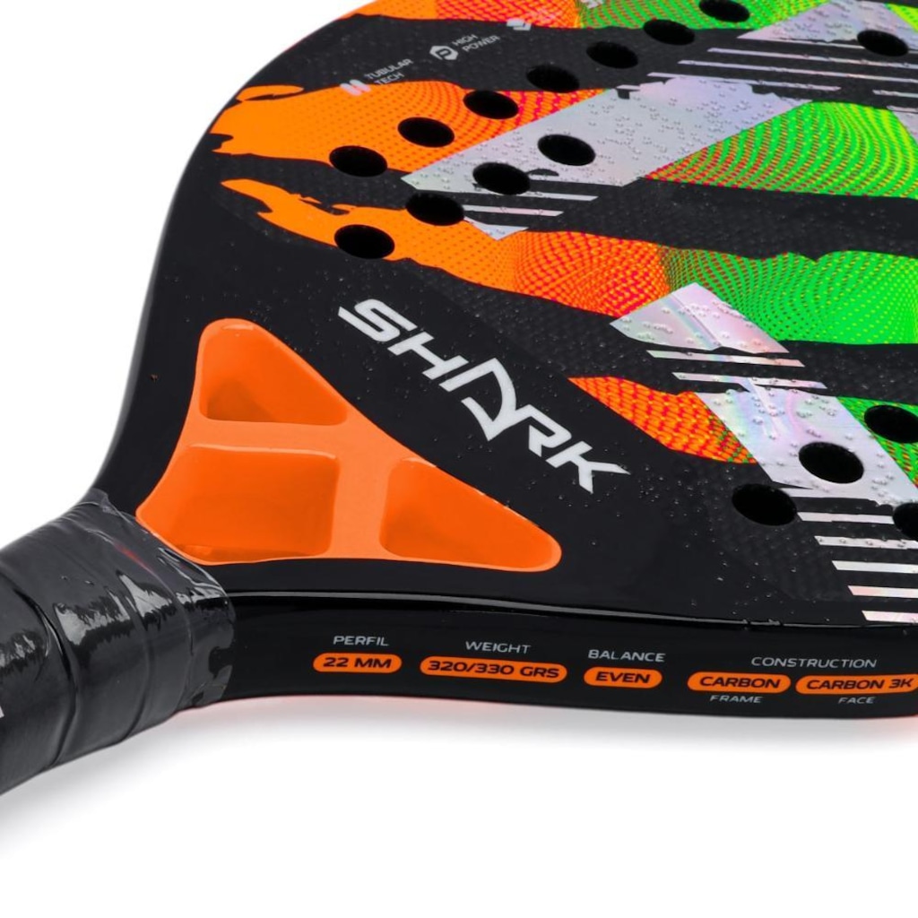 Imagem 3 do produto Raquete de Beach Tennis Shark Predator Pro 22mm 2025