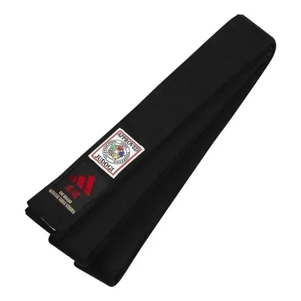 Faixa Preta Judô adidas Elite Logo com Selo Ijf Approved