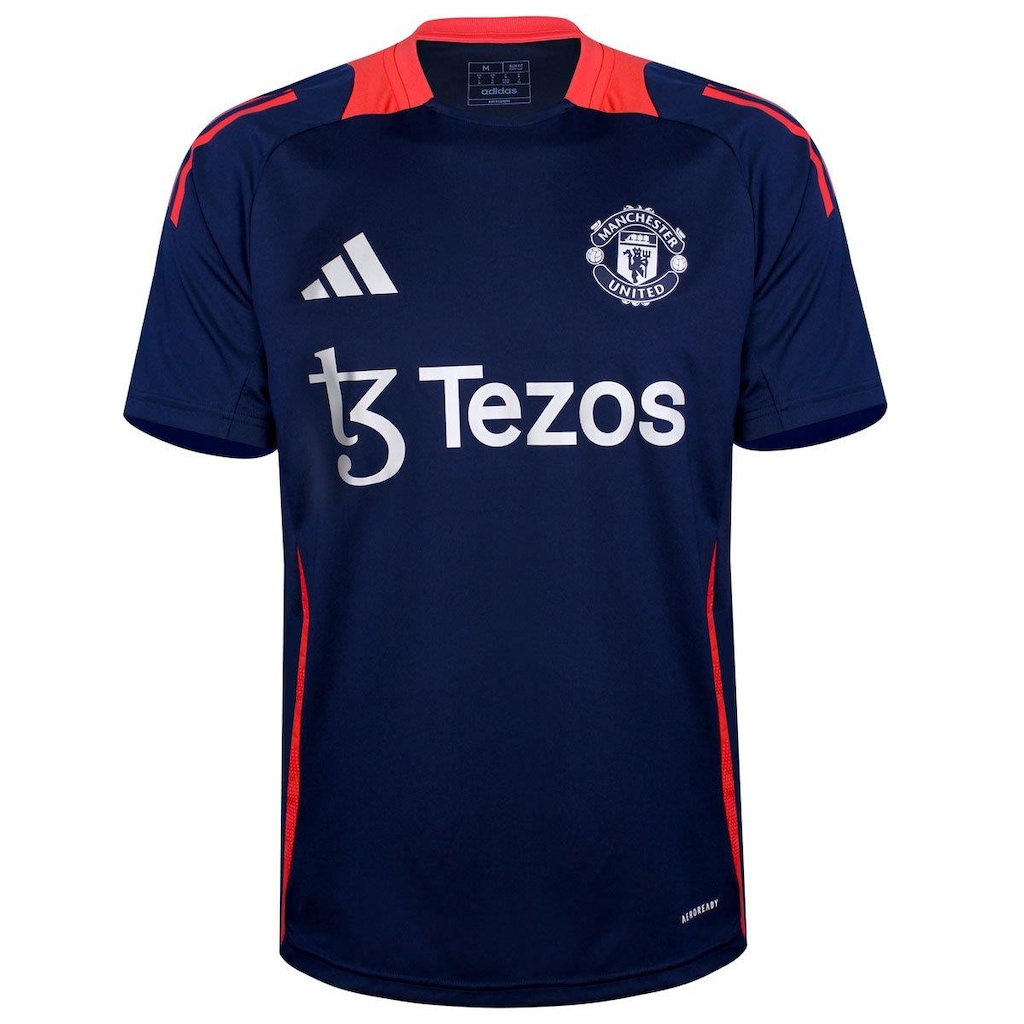 Camisa Manchester United Adidas Viagem - Masculina - Foto 1