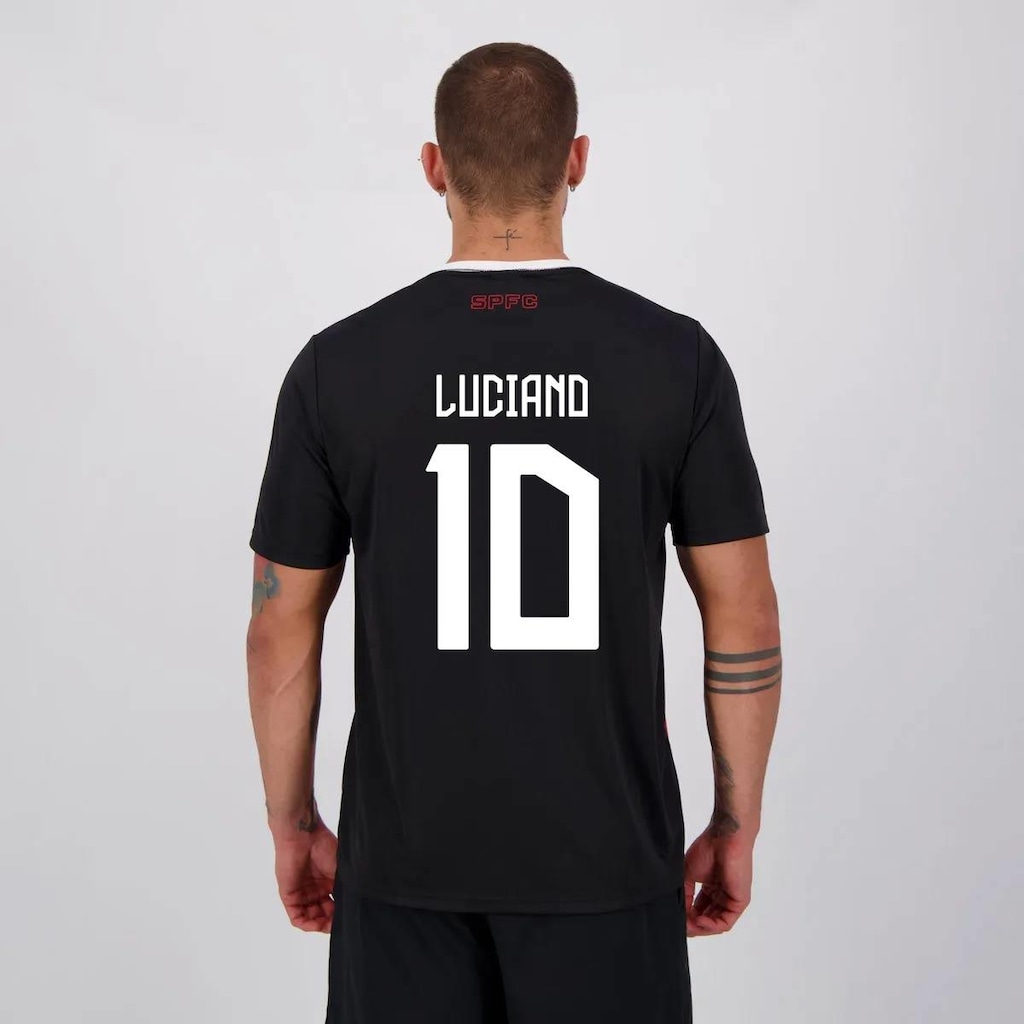 Camisa São Paulo Change 10 Luciano Preta