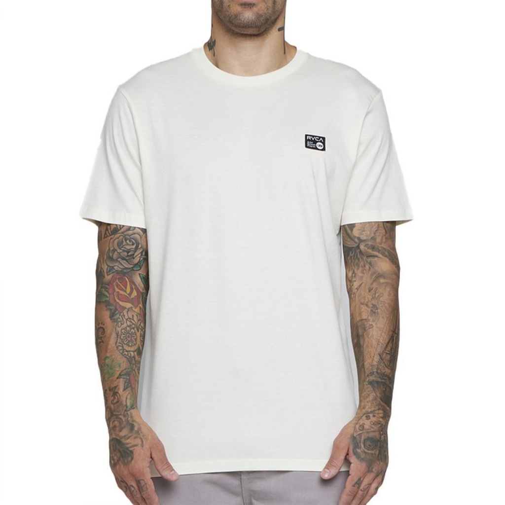 Camiseta Rvca Anp Label Sm25 Masculina Off White