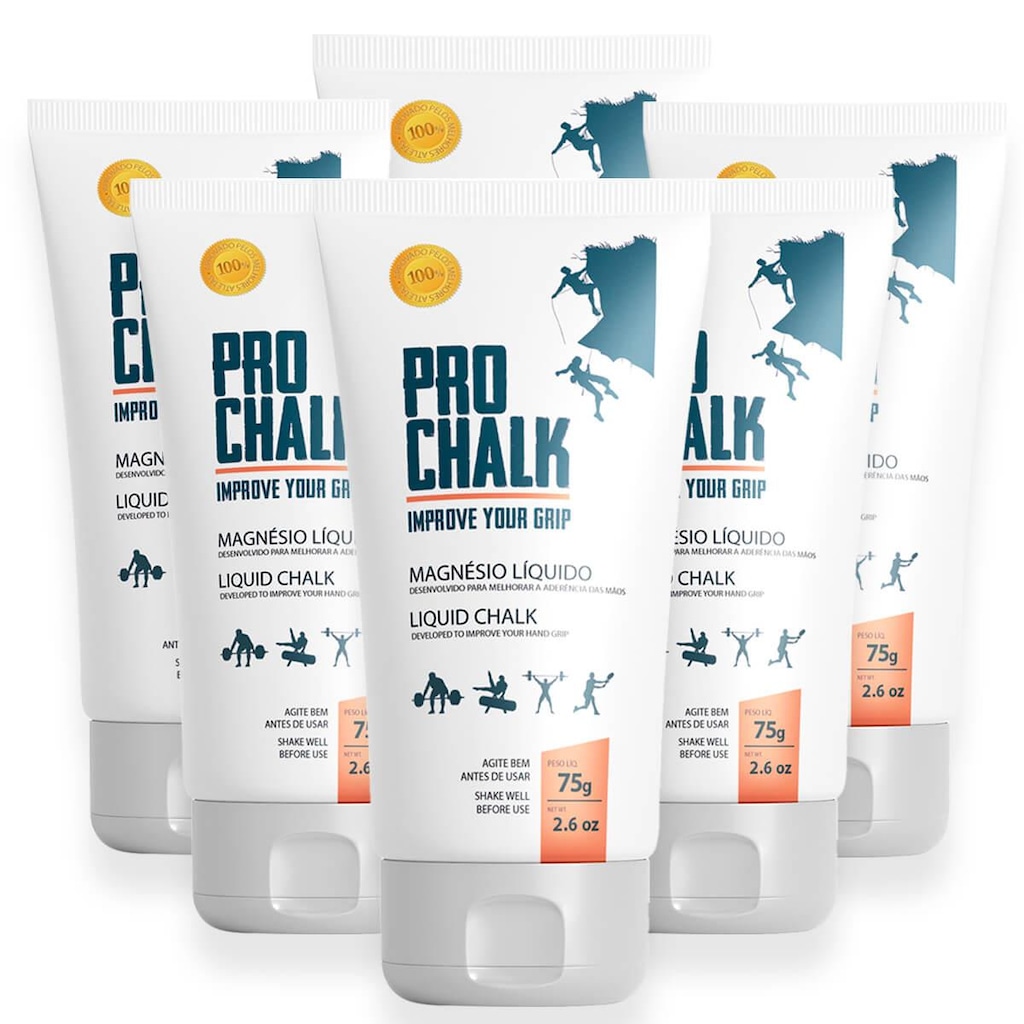 Magnesio Liquido Pro Chalk Liquid Chalk Tubo 75G - 6 Unidades