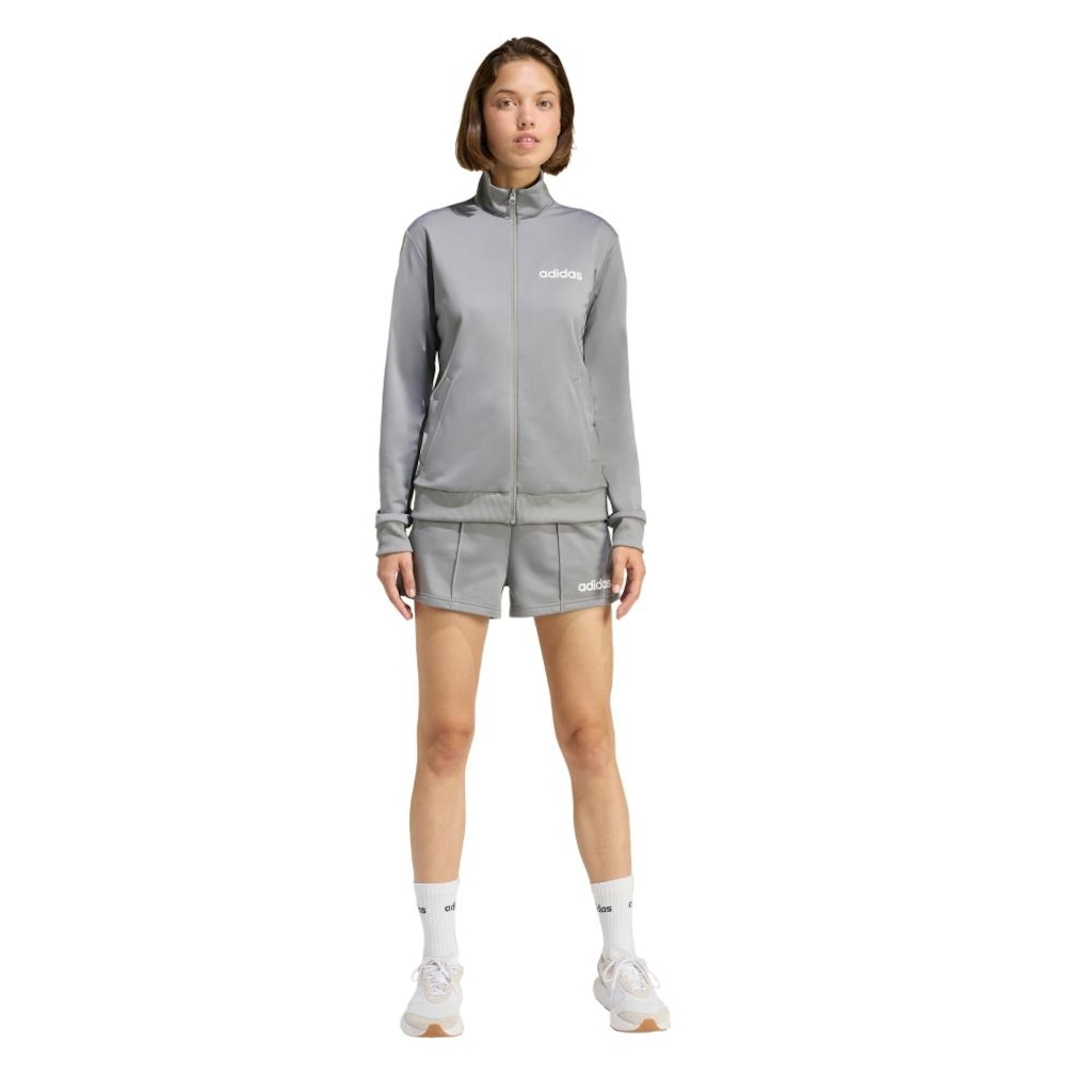 Conjunto Jaqueta adidas Essentials Linear + Shorts - Feminino