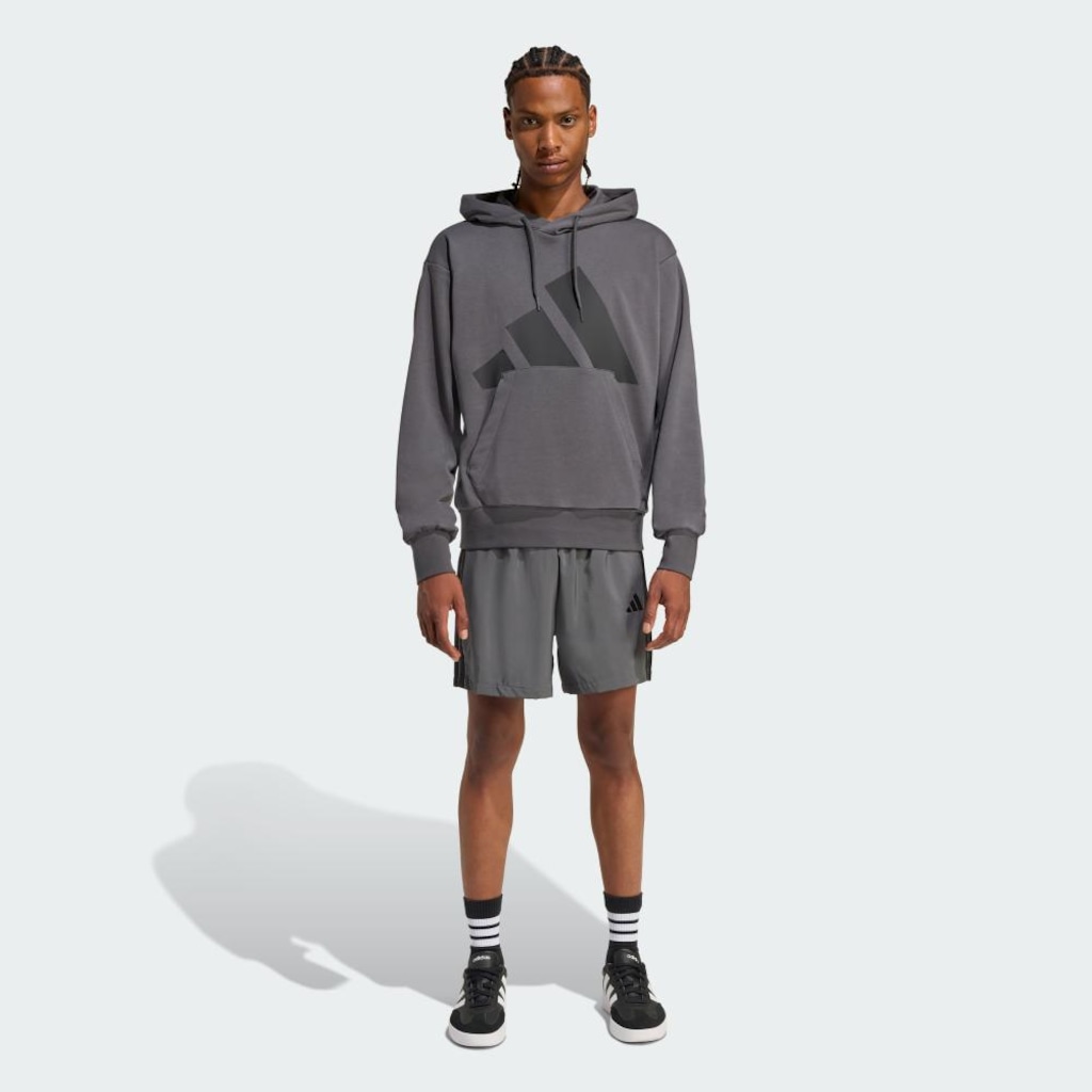 Imagem 4 do produto Blusão de Moletinho Capuz adidas Essentials Big Logo - Masculino