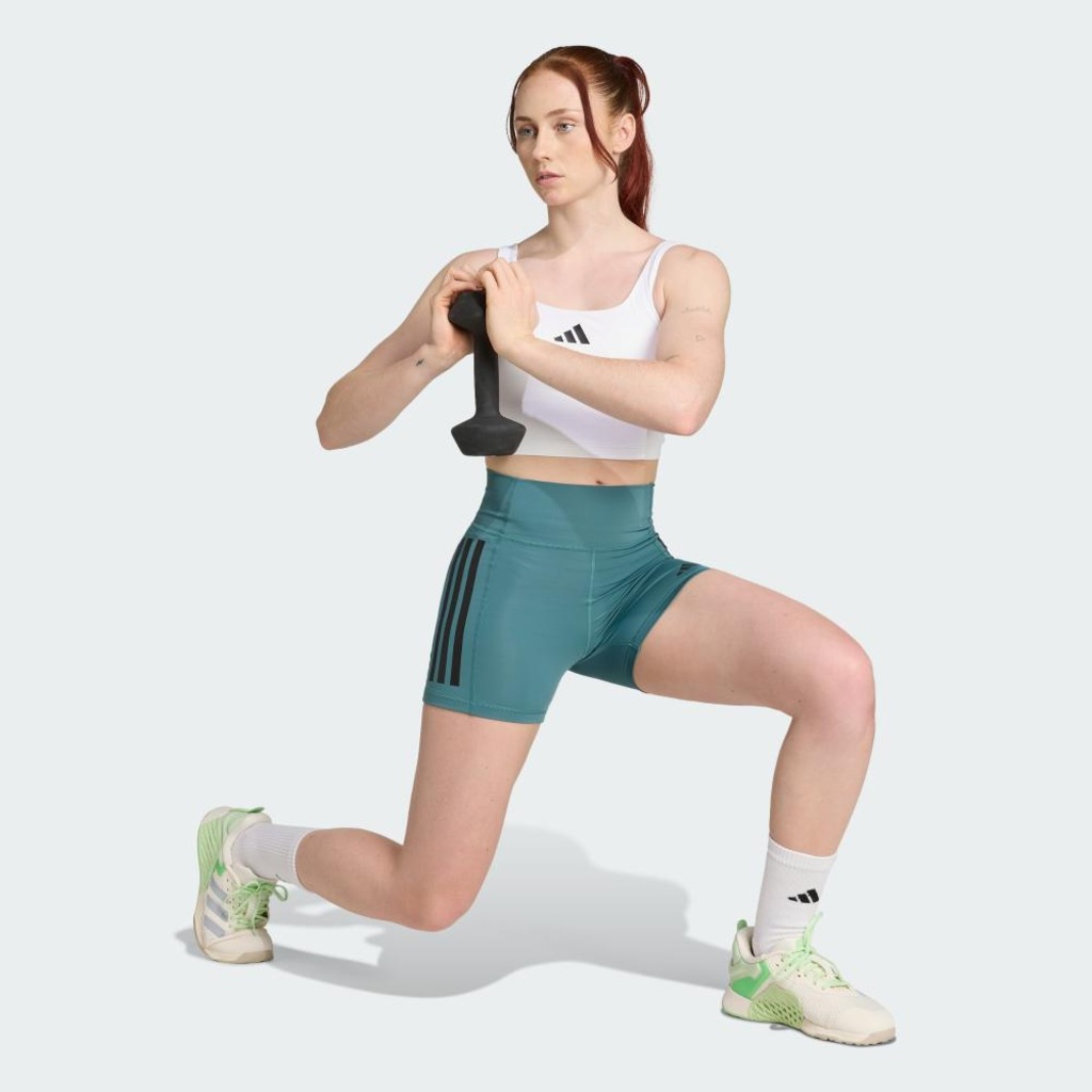Imagem 4 do produto Shorts adidas Legging Optime Três Listras 1/4 - Feminina