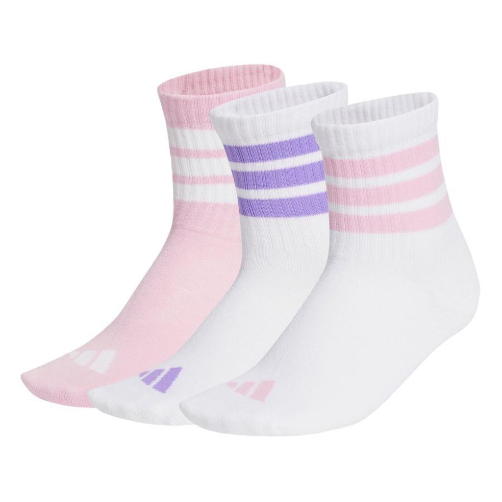 Kit Meias Caneladas com 3 Pares Infantil