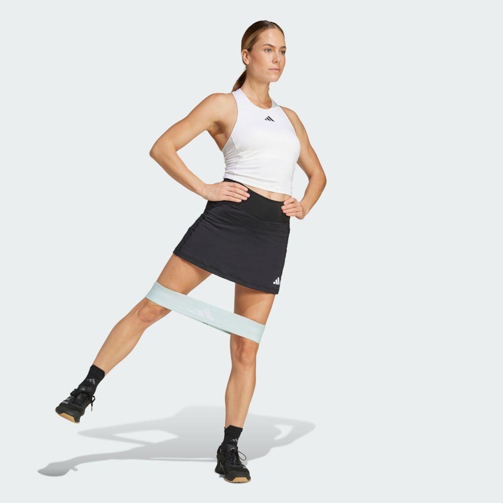 Imagem 5 do produto Shorts-Saia adidas Optime com Shorts Biker Integrado - Feminino
