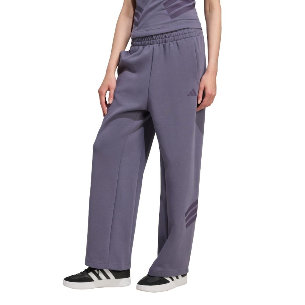 Calça adidas Barras Abertas Future Icons Três Listras - Feminina