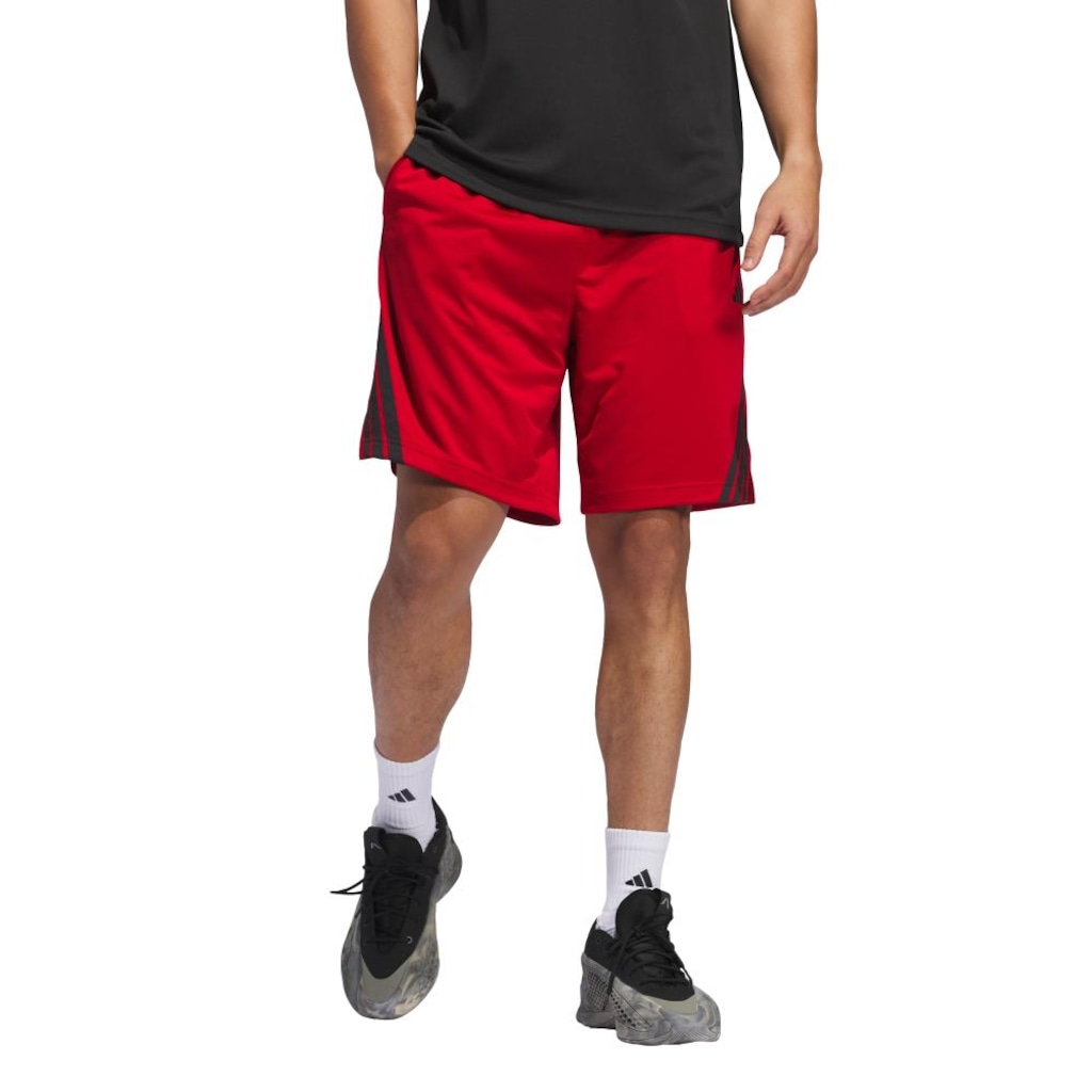 Bermuda Masculina adidas Basquete Legends 3 Listras
