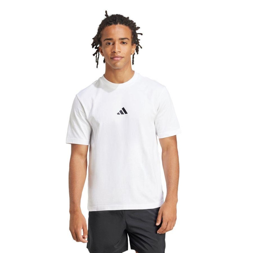 Imagem 2 do produto Camiseta adidas Malha Simples Essentials Small Logo - Masculina