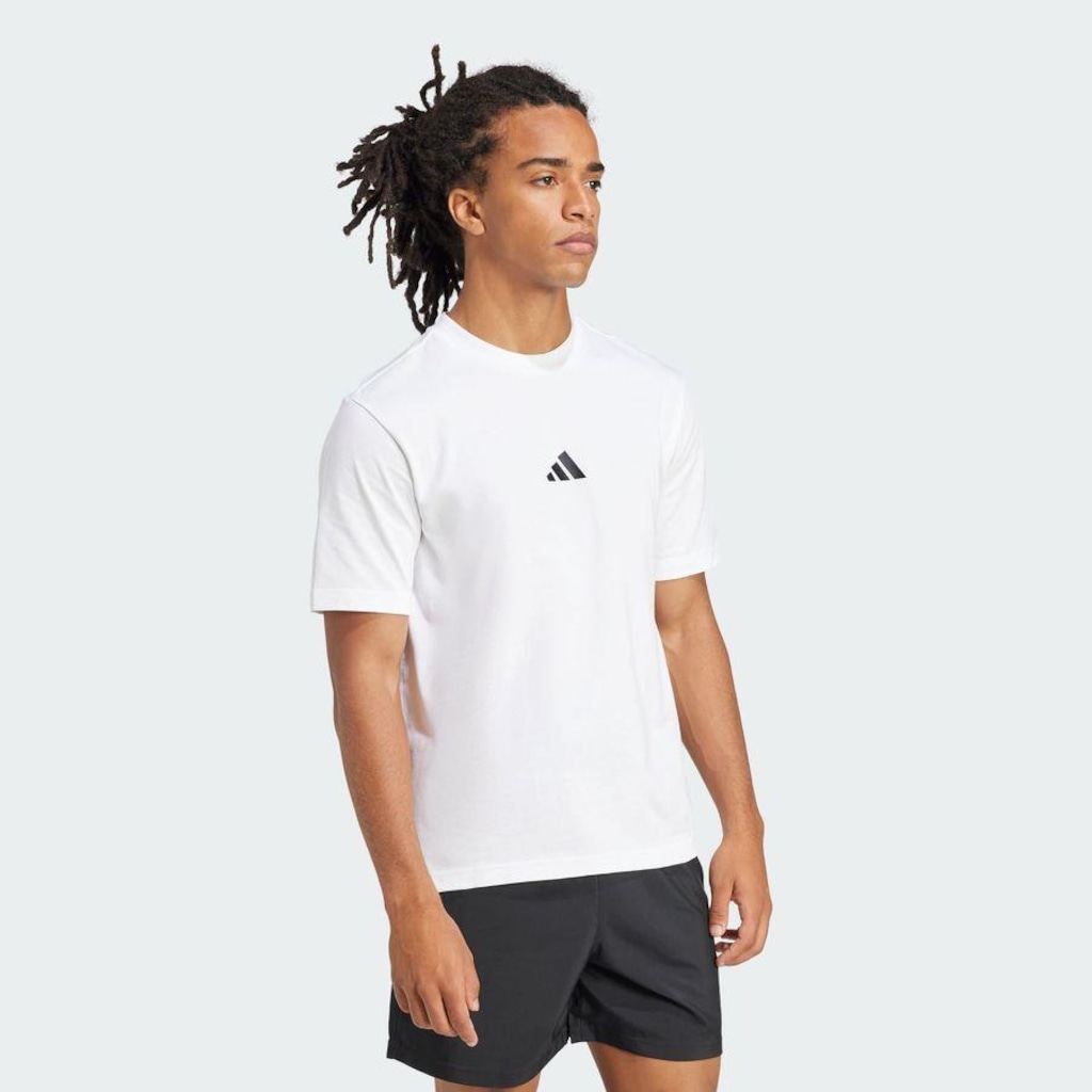 Imagem 5 do produto Camiseta adidas Malha Simples Essentials Small Logo - Masculina