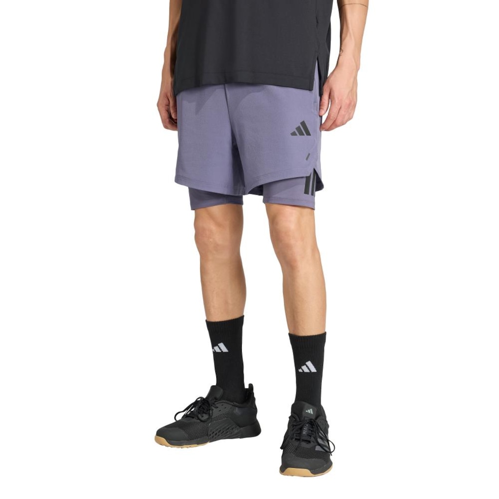 Shorts adidas 2 Em 1 Power - Masculina