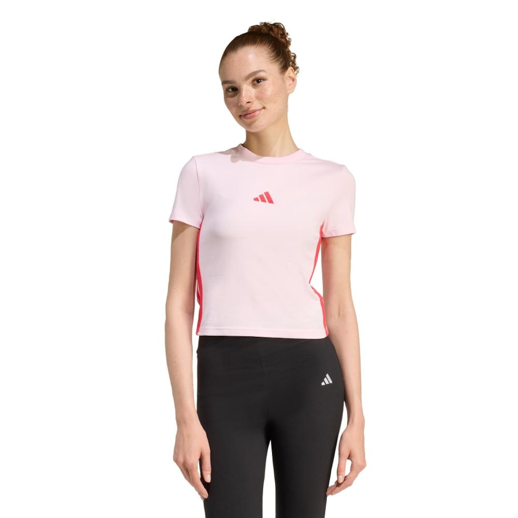 Camiseta adidas Essentials Três Listras Slim - Feminina