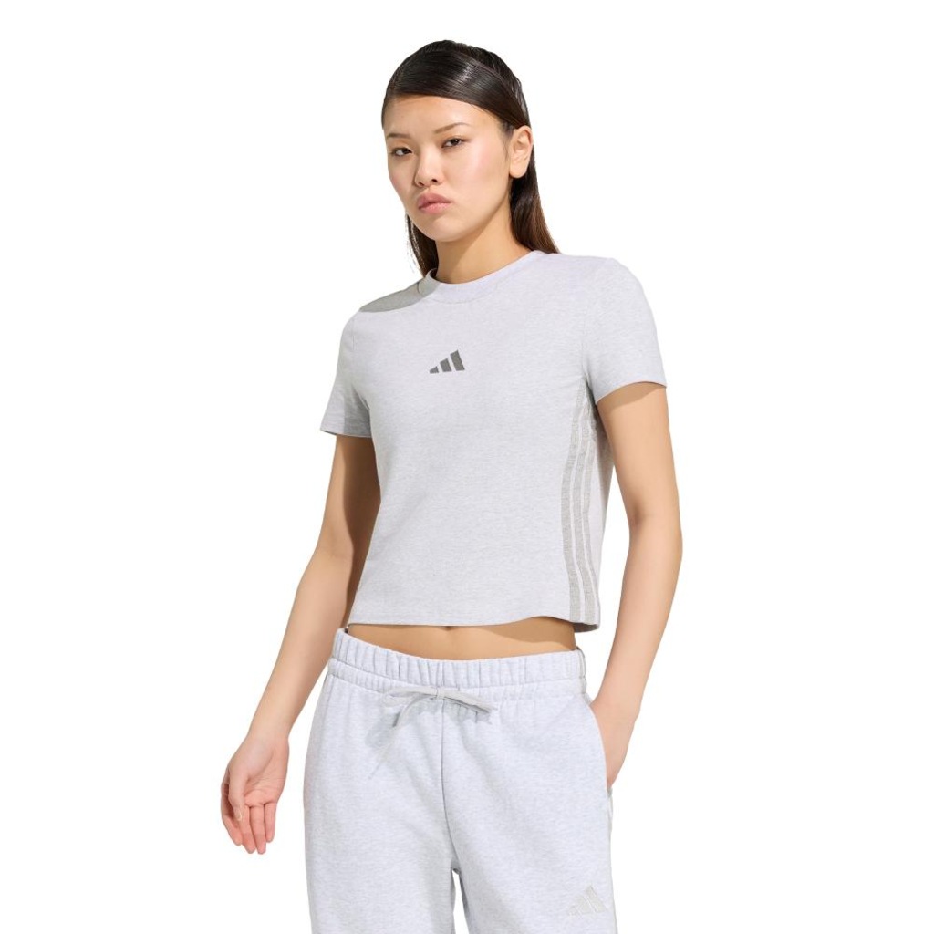 Camiseta adidas Essentials Três Listras Slim - Feminina