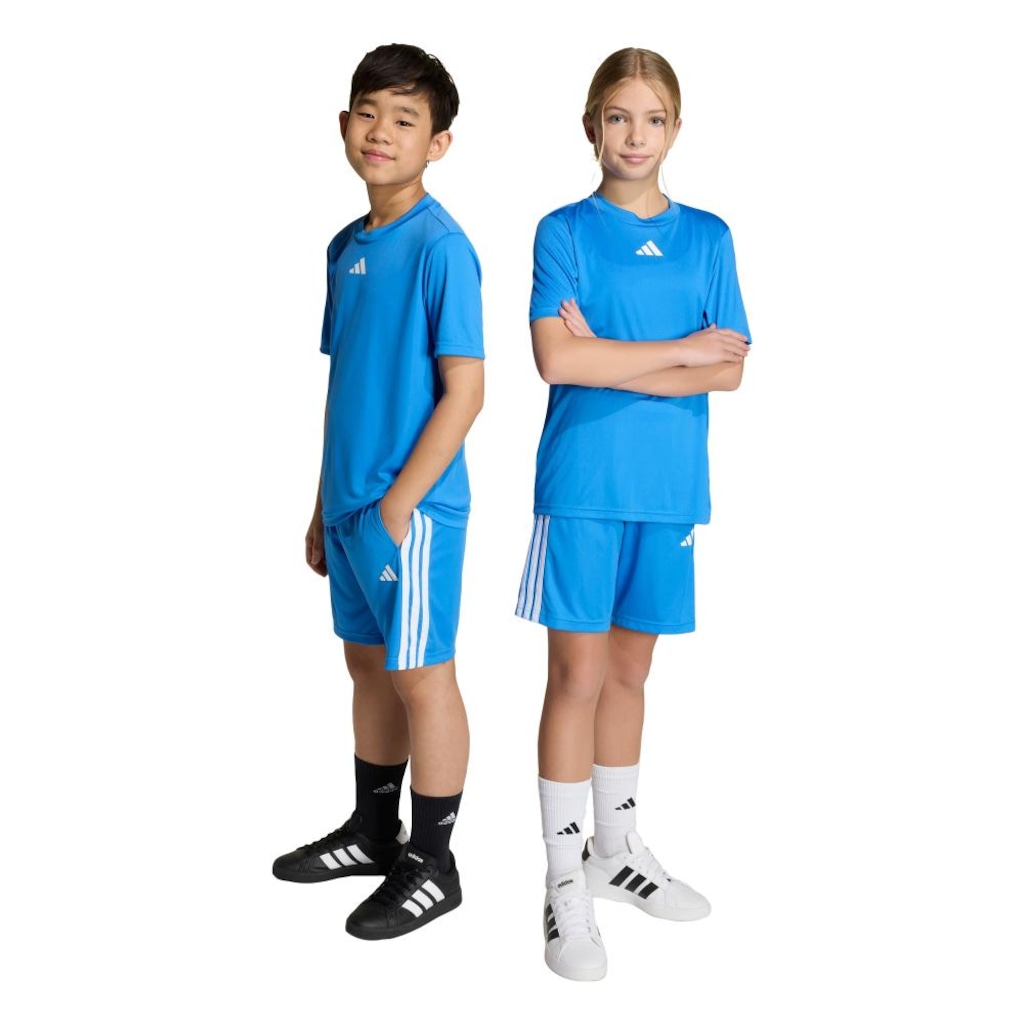 Conjunto Camiseta adidas Train Essentials Três Listras Infantil