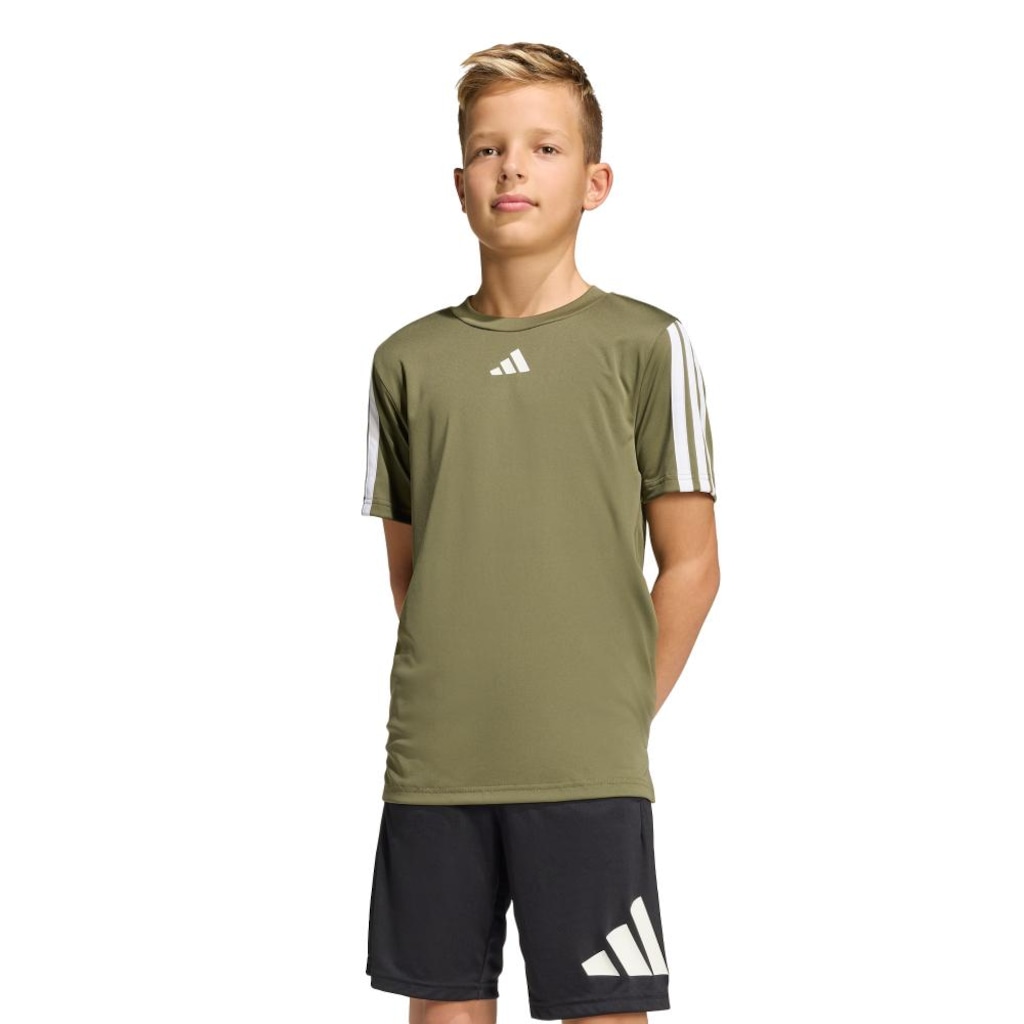Camiseta adidas Train Essentials Três Listras Infantil