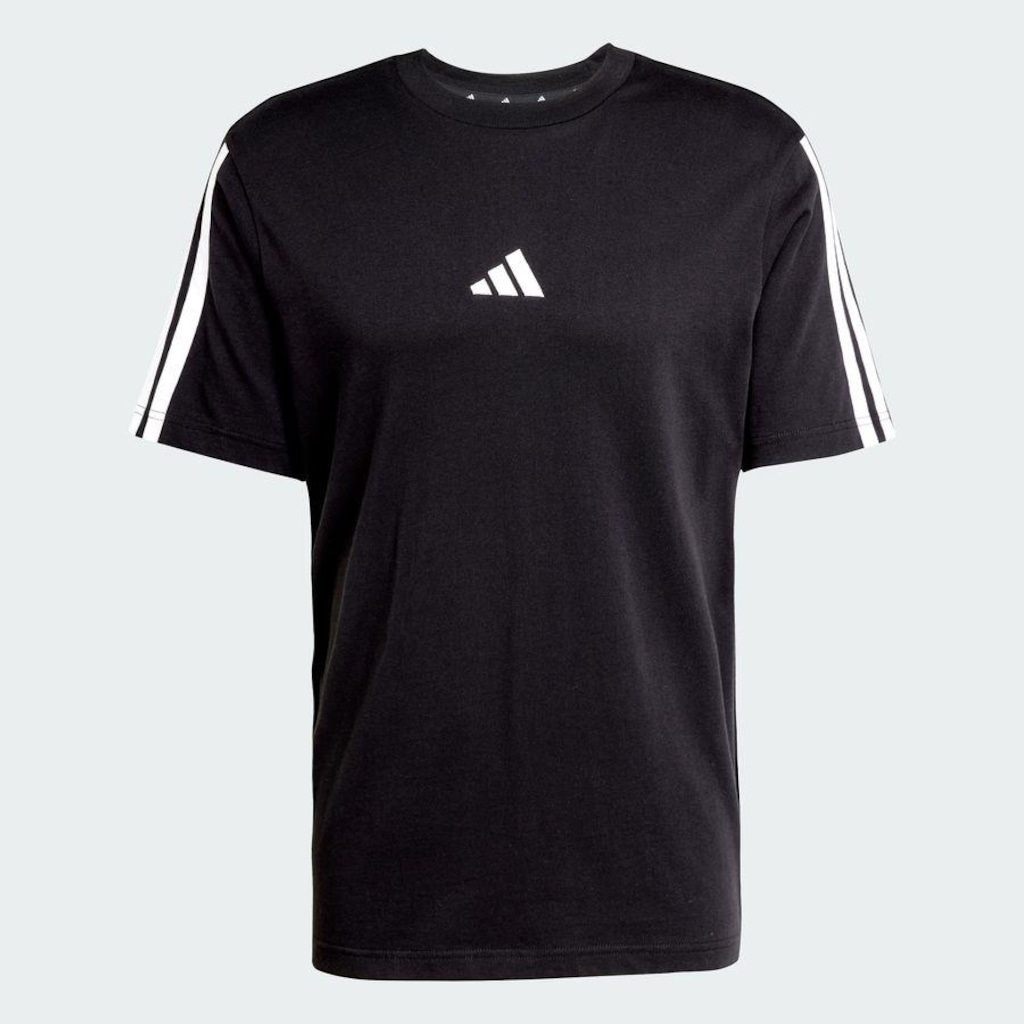 Imagem 3 do produto Camiseta Malha Simples Essentials Três Listras - adidas - Homem