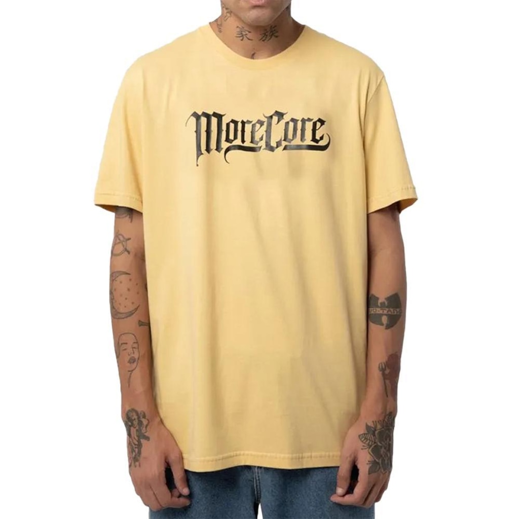 Camiseta Mcd Cali Lines Sm25 Masculina Amarelo Ensol