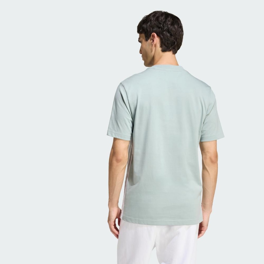 Imagem 3 do produto Camiseta adidas Malha Simples Essentials Três Listras - Masculina