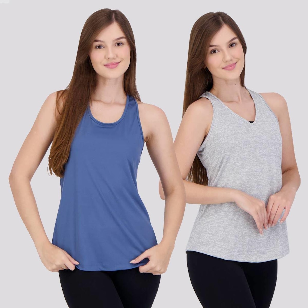 Camiseta Camiseta Regata Area New Bio Serena - Feminina - 2 Unidades