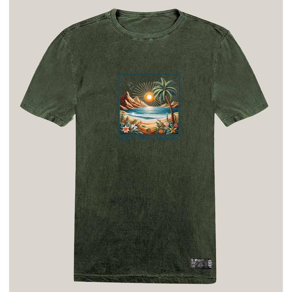 Camiseta Wss Estonada Algodão Prime Seaside - Masculina