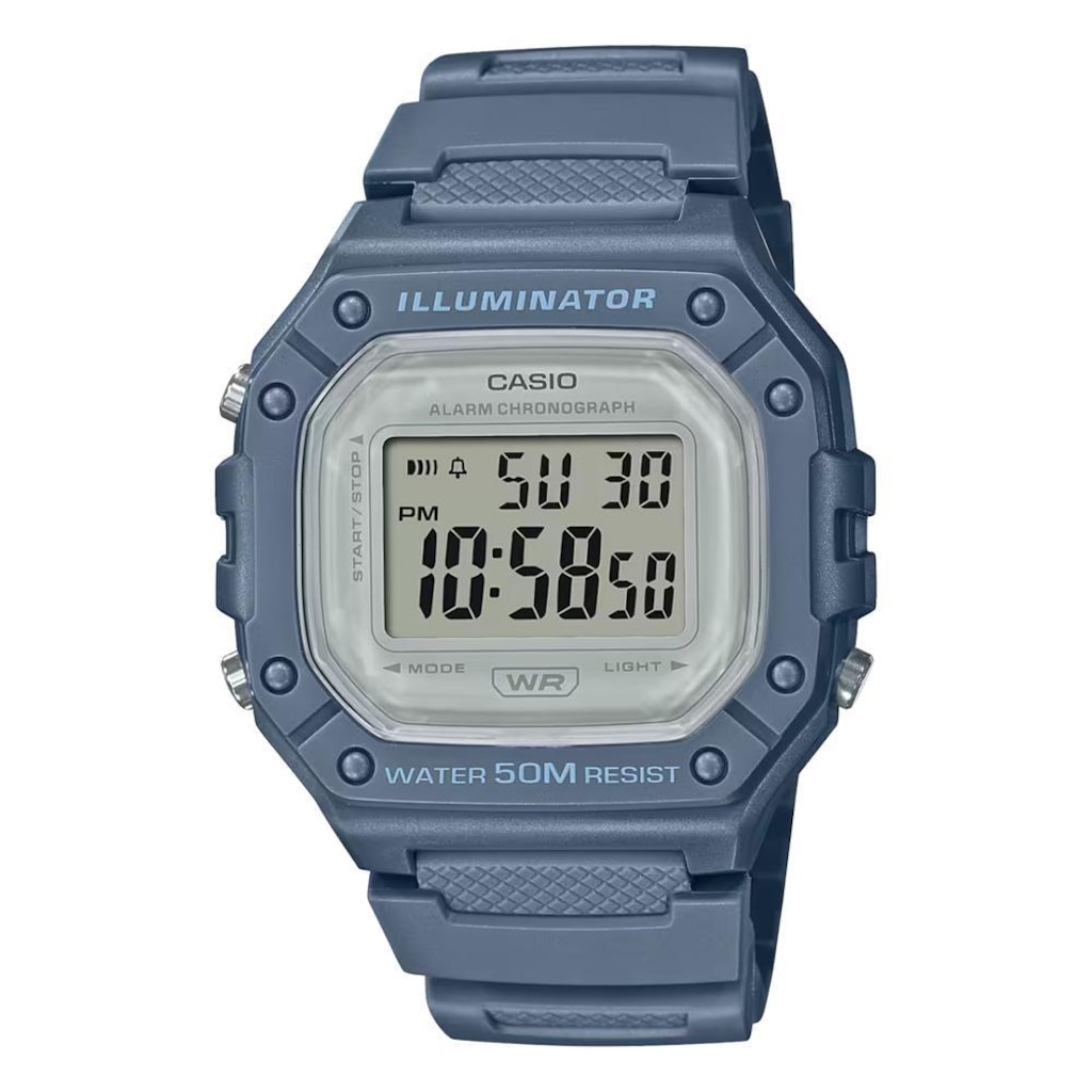 Relógio Casio Standard W-218HC-2AVDF-SC Azul
