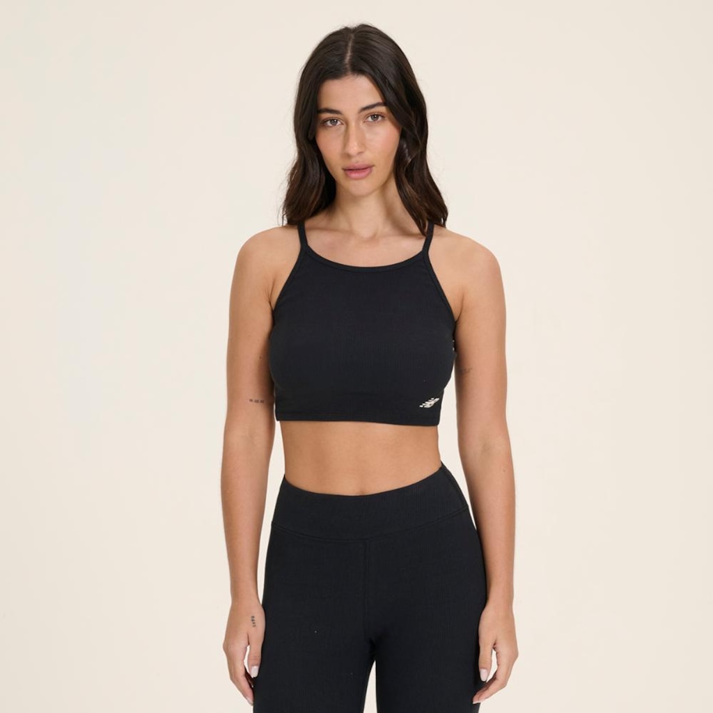 Top New Balance Canelado Small Logo - Feminino