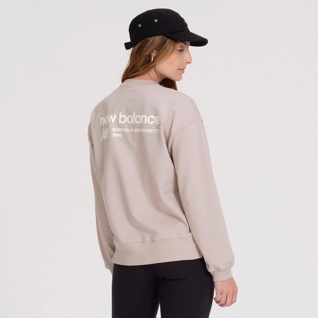 Blusão sem Capuz New Balance Linear - Feminino