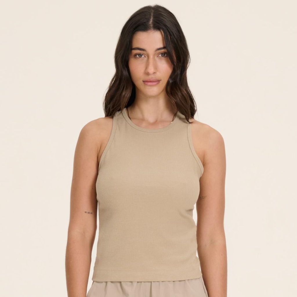 Camiseta Regata New Balance Canelada Small Logo - Feminina