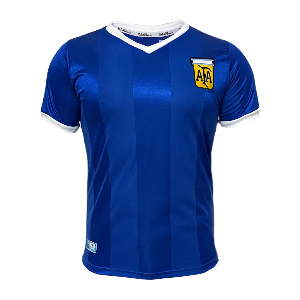 Camisa Retrômania Argentina 1986 Away - Masculino - Foto 1