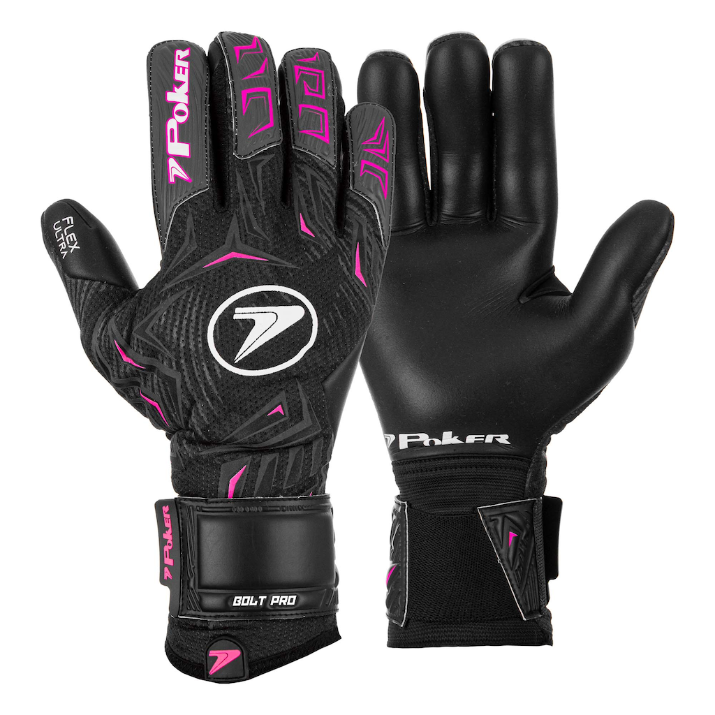 Luvas de Goleiro Poker Bolt Profissional - Adulto