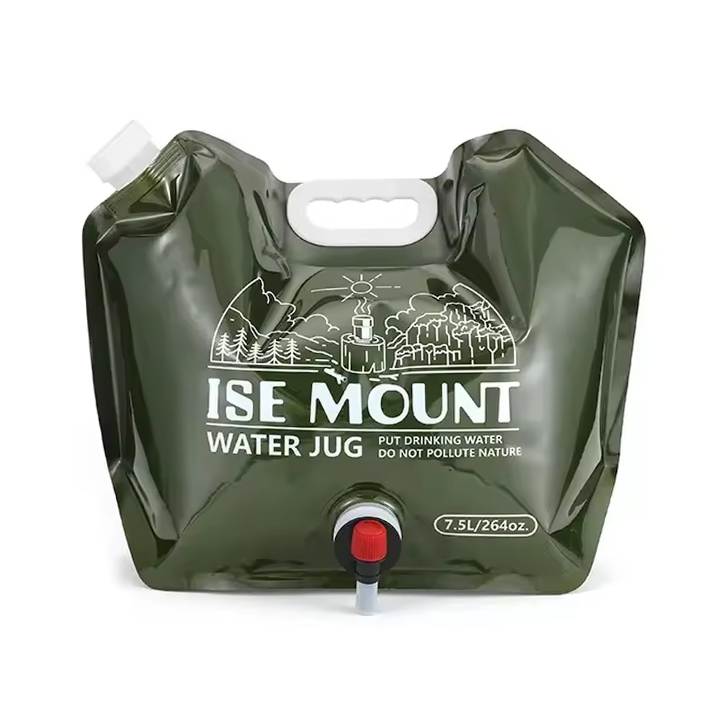 Saco de Água Dobrável Gold Sports Com Torneira 7.5 a 8 Litros Para Acampamento