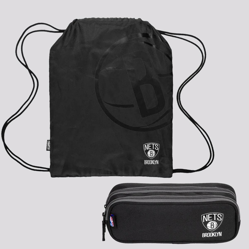 Gym Sack Sestini + Estojo Brooklyn Nets