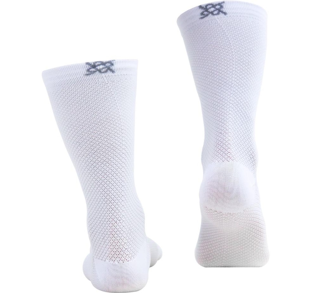 Imagem 3 do produto Kit 02 Pares Meia Corrida Ciclismo Hupi Carbono Branco