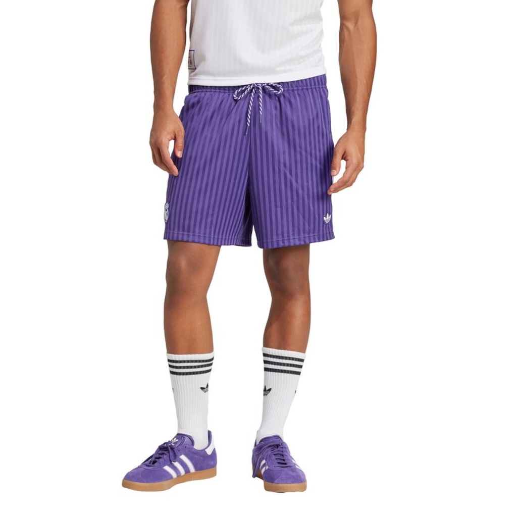 Shorts Real Madrid Terrace Icons adidas - Masculino - Foto 1