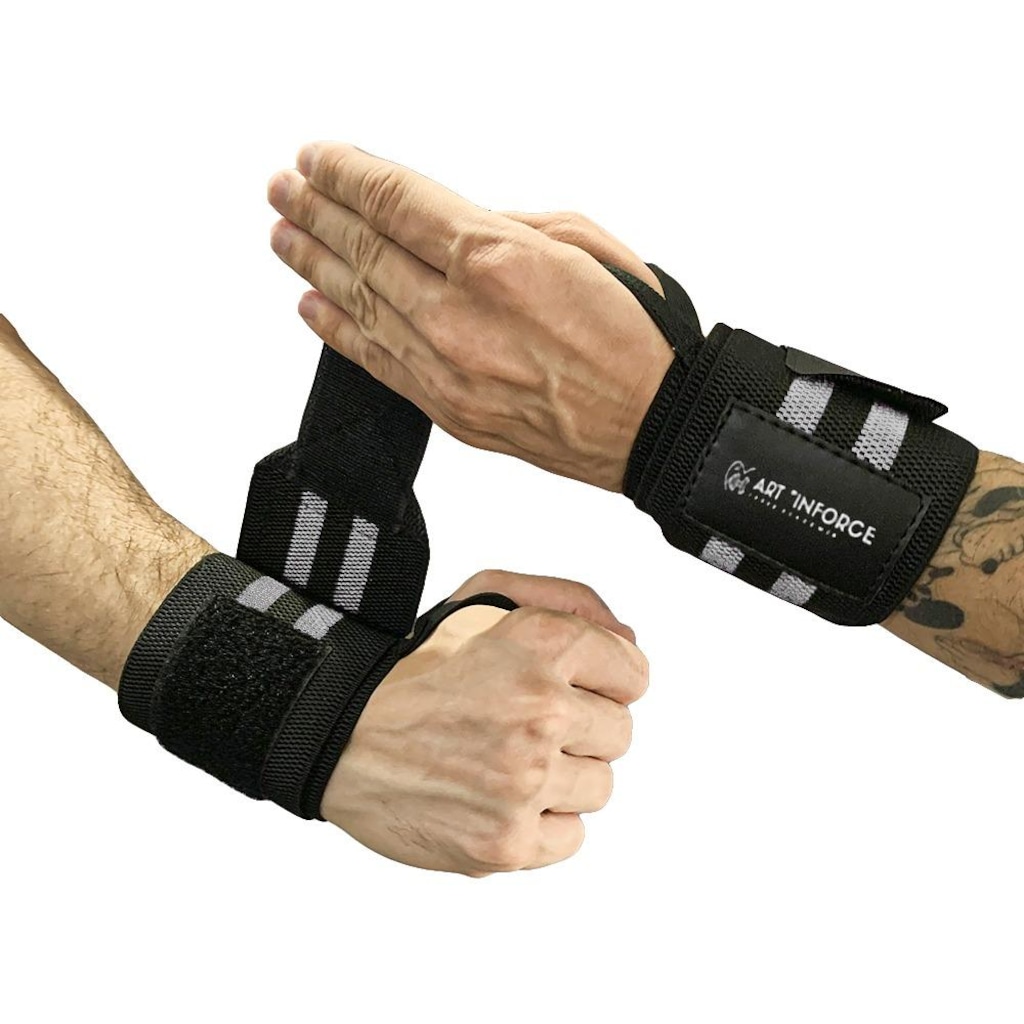 Munhequeira Art In'Force Elástica Larga Treino Funcional Academia E Musculação