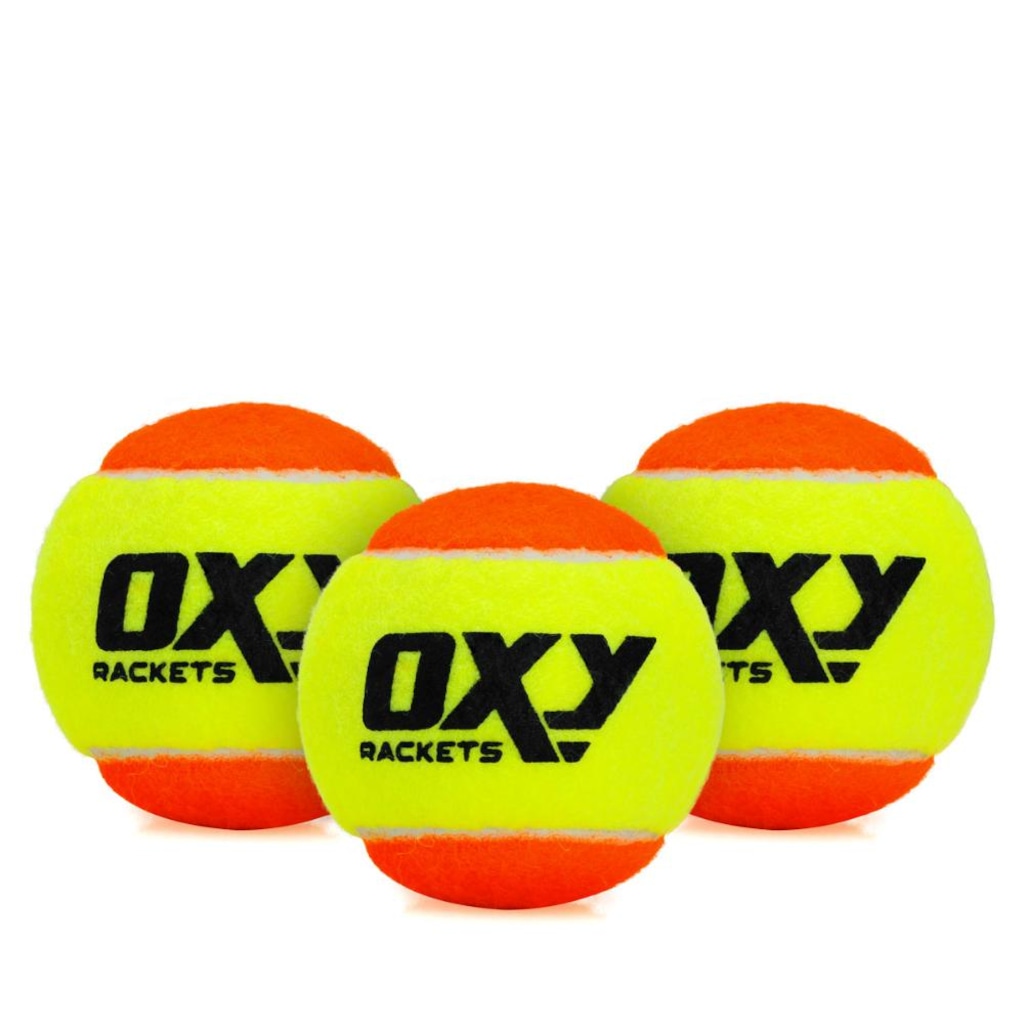 Bola de Beach Tennis Oxy ITF Pack com 3 Bolas