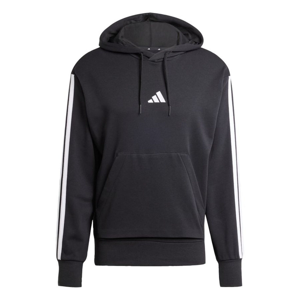 Blusão de Moletinho Capuz adidas Essentials 3-Stripes - Masculino