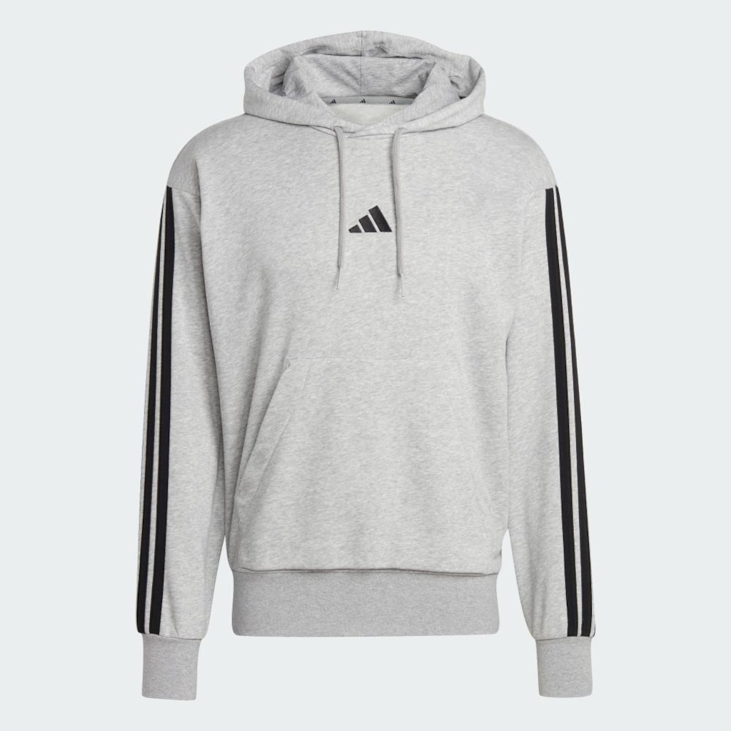 Imagem 2 do produto Blusão de Moletinho Capuz adidas Essentials 3-Stripes - Masculino