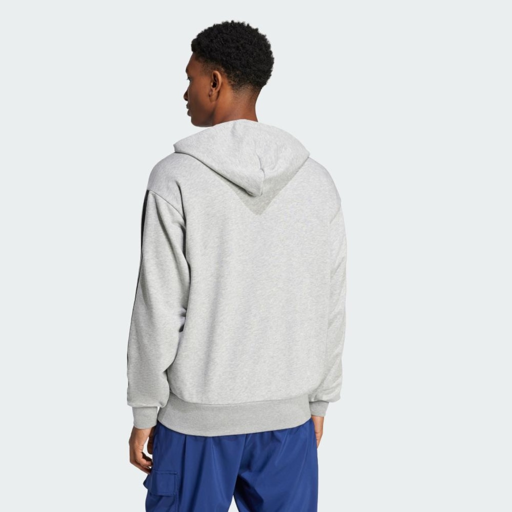 Imagem 3 do produto Blusão de Moletinho Capuz adidas Essentials 3-Stripes - Masculino