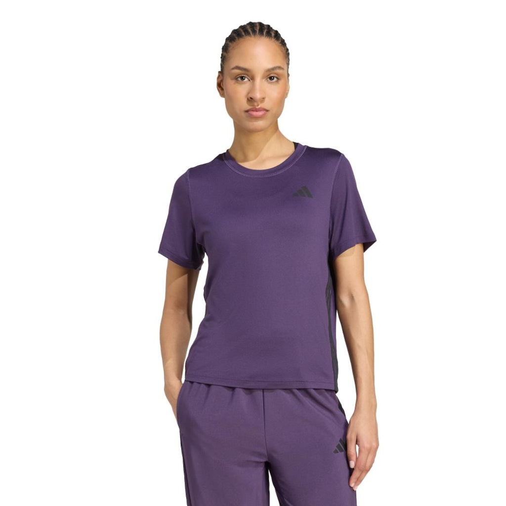 Camiseta Treino adidas Essentials 3-Stripes - Feminina