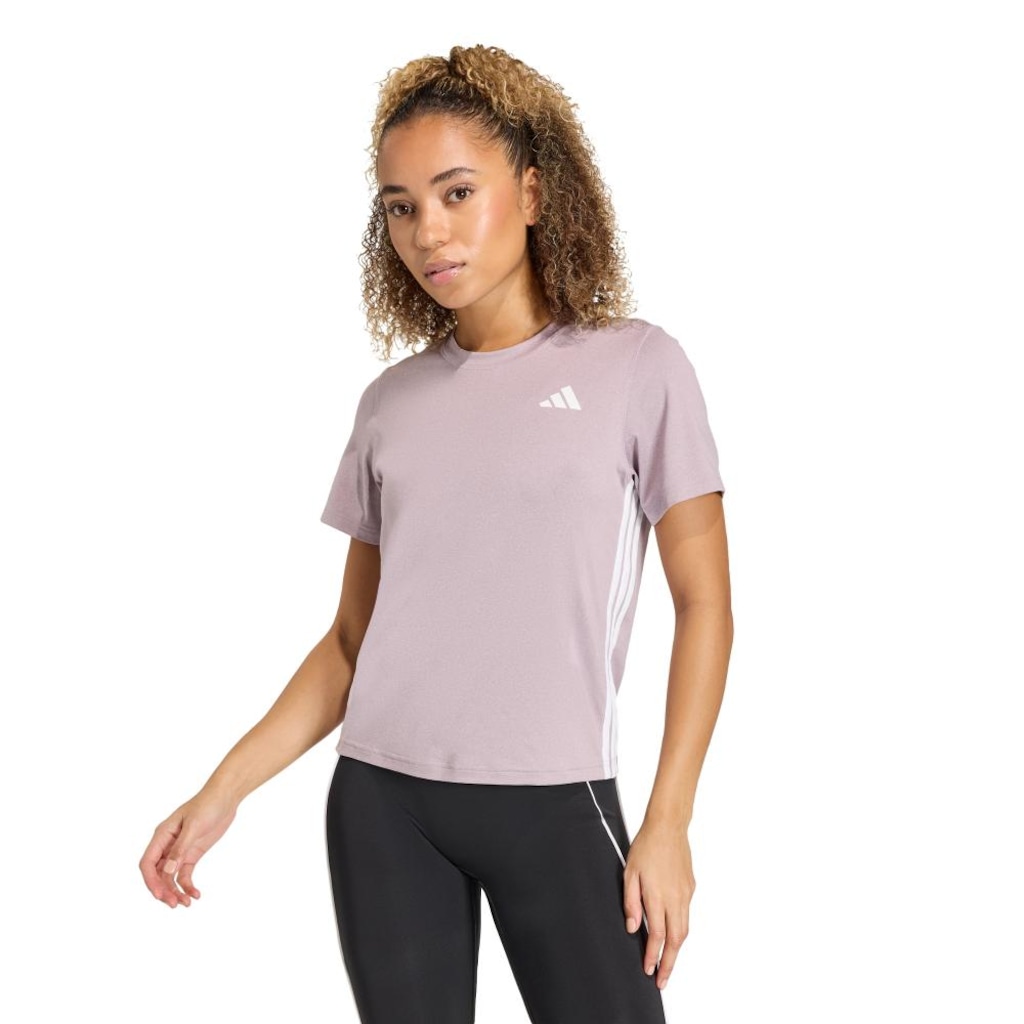 Camiseta Treino adidas Essentials 3-Stripes - Feminina