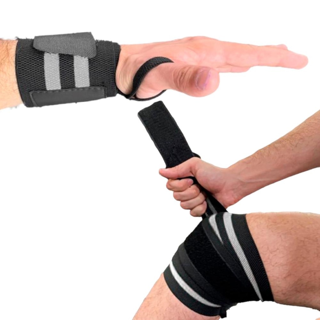 Kit Joelheira + Munhequeira Art In'Force Treinos