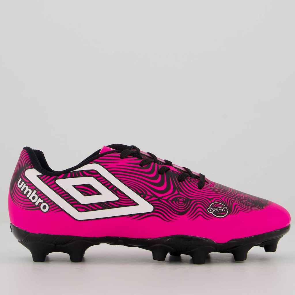 Chuteira Campo Umbro Orbit Juvenil Rosa