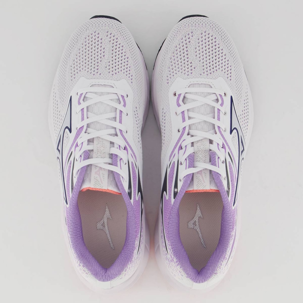 Imagem 4 do produto Tênis Mizuno Wave Way 5 Feminino Branco e Roxo